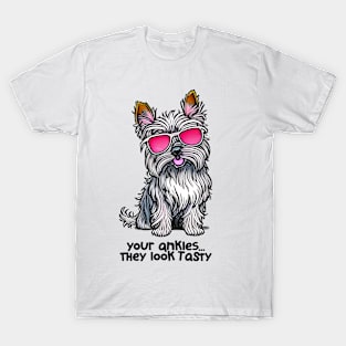 Yorkie Likes Your Ankles T-Shirt